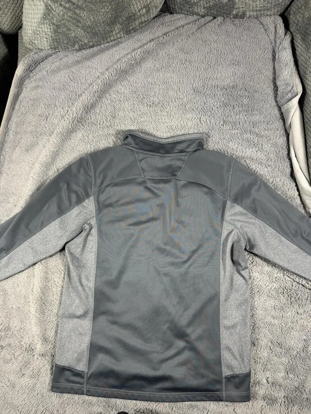The North Face Jacket Mens Large Gray Softshell Full Zip Hiking Outdoor Trail